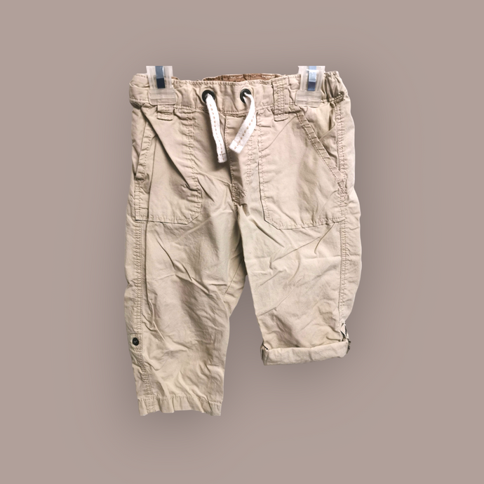 BABY BOY SIZE 12/18 MONTHS - H&M, Lightweight Cotton Pants / Shorts EUC B48
