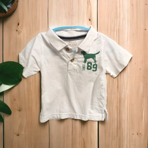 BABY BOY SIZE 9/12 MONTHS - CHILDREN'S PLACE, Soft Graphic Polo T-shirt EUC B50