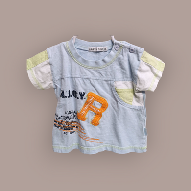 BOY SIZE 2 YEARS - BABY'S KISS, Soft Cotton, Graphic T-shirt EUC B49