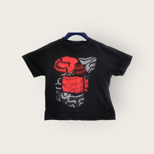 BOY SIZE SMALL (5/6 YEARS) - FOX, Graphic Cotton T-shirt VGUC B49