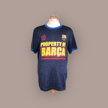 Load image into Gallery viewer, BOY SIZE LARGE - FC Barcelona Soccer T-Shirt EUC B49