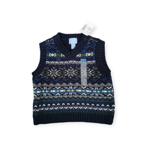 BABY BOY SIZE 3/6 MONTHS - CHILDREN'S PLACE, Soft Knit Cotton Sweater Vest NWT B50