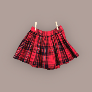 GIRL SIZE 10 YEARS - CHILDREN'S PLACE, Pleated Plaid Skirt EUC B52