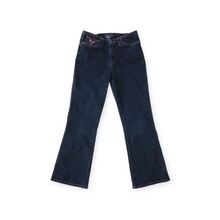 Load image into Gallery viewer, GIRL SIZE 10 YEARS - ANGEL JEANS, Flarred Darkwash Jeans EUC B55