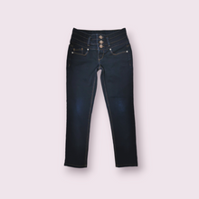 Load image into Gallery viewer, GIRL SIZE 8 YEARS - BLUE SPICE, Wide Waistband, Skinny Jeans EUC B55