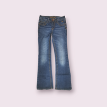 Load image into Gallery viewer, GIRL SIZE 12 YEARS - JUSTICE, Simply Low, Bootcut Jeans VGUC B55
