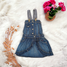 Load image into Gallery viewer, GIRL SIZE 2 YEARS - MEXX, Soft Chambray, Denim Overall Dress EUC B13