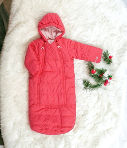 BABY GIRL SIZE 6/9 MONTHS - MEXX Baby, Warm Bunting Snowsuit with Car Seat Access EUC B11