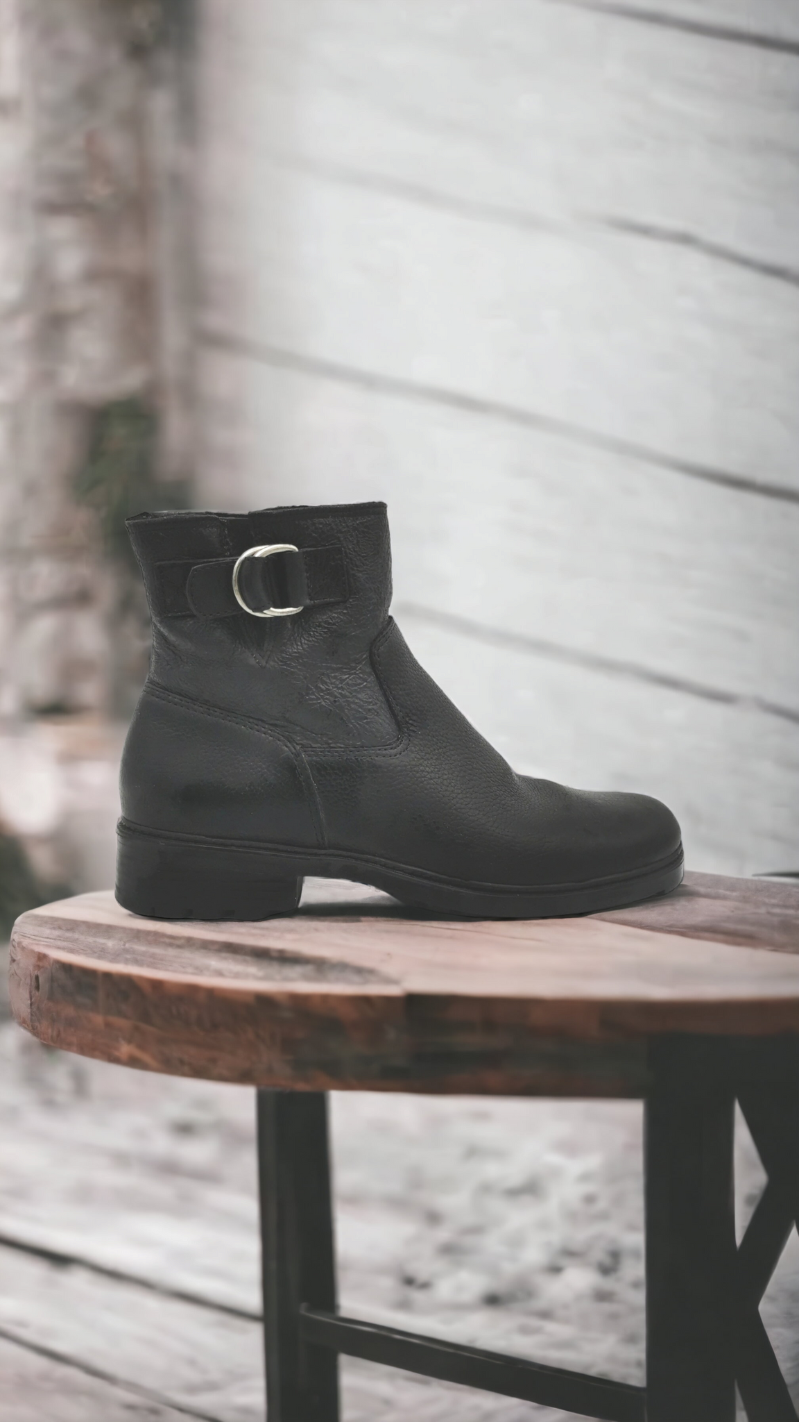 Ladies black ankle boots size 7 hot sale