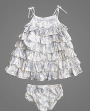 Load image into Gallery viewer, BABY GIRL SIZE 6/12 MONTHS - JOE FRESH, Ruffled Sun Dress EUC B38