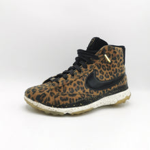 Load image into Gallery viewer, WOMENS SIZE 8 US - NIKE High Top Blazer Inspired Golf Shoes Leopard Print EUC B60