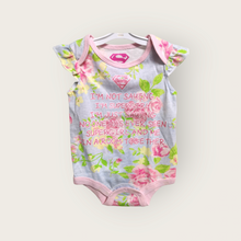 Load image into Gallery viewer, BABY GIRL SIZE 0/3 MONTHS - SUPERGIRL, Graphic Print, Flutter Sleeve Onesie NWOT B47