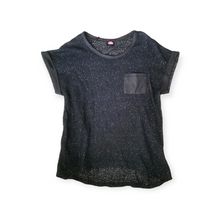 Load image into Gallery viewer, GIRL SIZE 14/15 YEARS - LOVE TO LAUGH, Black Sparkle Dress Top EUC B47