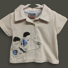 Load image into Gallery viewer, BABY BOY SIZE 6/9 MONTHS - BABY REBELS, Soft Graphic Polo T-shirt EUC B50