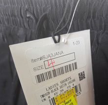 Load image into Gallery viewer, WOMENS SIZE 4 - Glamorous, black satin lounge shorts NWT B63