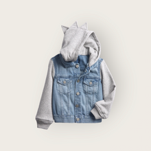 Load image into Gallery viewer, BOY SIZE 2 YEARS - GAP FOR GOOD, Soft Hooded Denim Jacket NWT B3