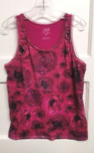 Load image into Gallery viewer, GIRL SIZE 8 YEARS - JOE FRESH, Floral Sequence Tank Top EUC B47