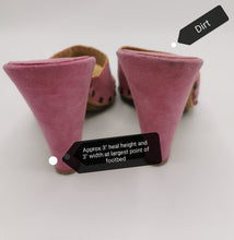 Load image into Gallery viewer, WOMENS SIZE 7 - BCBGIRLS Pink Wooden Sandals, Leather EUC B61