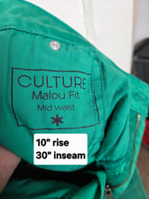 Load image into Gallery viewer, WOMENS SIZE 29, CULTURE Malou Fit Mid Waist, Green Cargo Pants NWT B63
