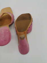 Load image into Gallery viewer, WOMENS SIZE 7 - BCBGIRLS Pink Wooden Sandals, Leather EUC B61