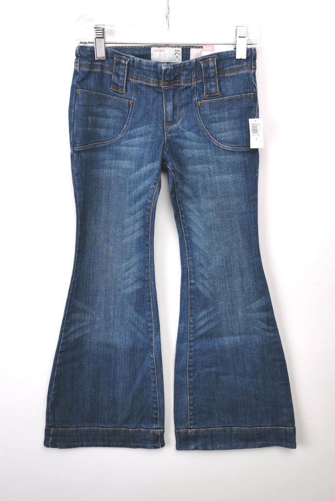 GIRL SIZE 6 YEARS - OLD NAVY, 'The Darling' Flarred, Low-rise Jeans NWT B47