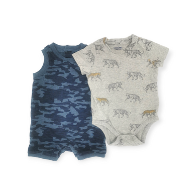 BABY BOY SIZE 6/12 MONTHS - Baby GAP & JOE FRESH, 2 Pack Summer Onesies VGUC B7