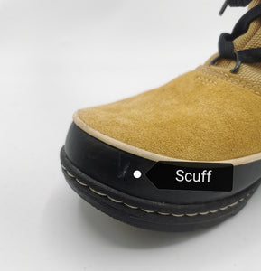 WOMENS SIZE 9.5 US - SOREL, Tan / Black Suede Waterproof Winter Boots EUC B60