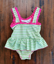 Load image into Gallery viewer, BABY GIRL SIZE 18 MONTHS - PENELOPE MACK, One-piece, Ruffled Swimsuit EUC B47