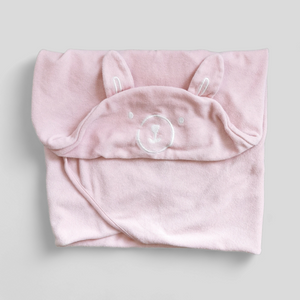 BABY GIRL SIZE (NB to 3 MONTHS) - JOE FRESH, Pink Hooded Bath Towel VGUC B47