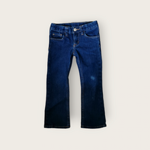 Load image into Gallery viewer, GIRL SIZE 2/3 YEARS - H&amp;M, Darkwash, Boot-cut Jeans EUC B47