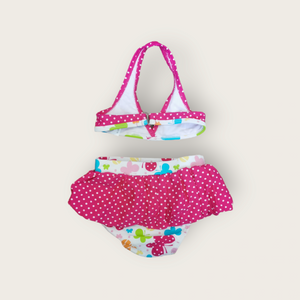 BABY GIRL SIZE 6/12 MONTHS - SPORTEK, 2-piece, Bikini Swimsuit EUC B48