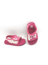 Load image into Gallery viewer, GIRL SIZE 6 TODDLER - DC, Pink Floral Velcro Sandals EUC B59