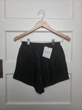 Load image into Gallery viewer, WOMENS SIZE 4 - Glamorous, black satin lounge shorts NWT B63