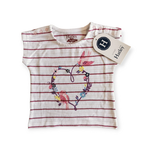 BABY GIRL SIZE 9/12 MONTHS - HATLEY, Graphic Cotton T-Shirt NWT B47
