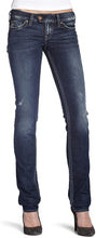 Load image into Gallery viewer, WOMENS SIZE W28/L33  - SILVER JEANS, Tuesday Style, Low rise, Boot-cut, Ripped Knees 