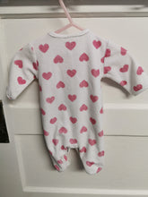 Load image into Gallery viewer, BABY GIRL 0-1 MONTHS LOVE CUDDLES ONESIE EUC - Faith and Love Thrift