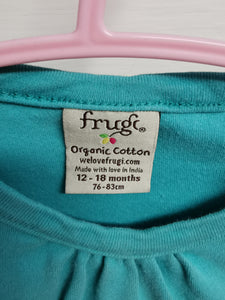 BABY GIRL SIZE 12-18 MONTHS FRUGI ORGANIC COTTON TOP EUC - Faith and Love Thrift