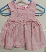 Load image into Gallery viewer, BABY GIRL 3-6 MONTHS FIRST IMPRESSIONS PINK POLKADOT DRESS EUC - Faith and Love Thrift