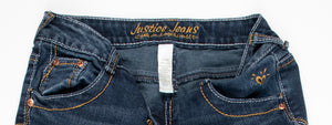 GIRL SIZE 12 JUSTICE BOOTCUT JEANS EUC - Faith and Love Thrift
