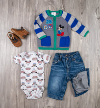 Load image into Gallery viewer, BABY BOY SIZE 6-12 MONTHS MIX N MATCH 4-PIECE OUTFIT EUC - Faith and Love Thrift