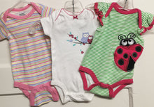 Load image into Gallery viewer, BABY GIRL 0-6 MONTHS 3-PACK ONESIES EUC - Faith and Love Thrift