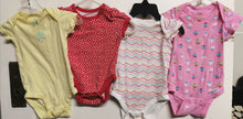 Load image into Gallery viewer, BABY GIRL 0-9 MONTHS 4-PACK ONESIES EUC - Faith and Love Thrift