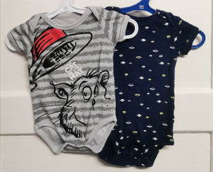 BABY BOY 6-12 MONTHS ONESIES 2 PACK EUC - Faith and Love Thrift