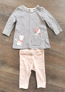 BABY GIRL SIZE 6-9 MONTHS H&M MATCHING SET EUC - Faith and Love Thrift