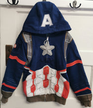 Load image into Gallery viewer, BOY SIZE 9-10 YEARS DISNEY CAPTIN AMERICA JACKET EUC - Faith and Love Thrift
