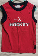 Load image into Gallery viewer, BOY SIZE 4 YEARS PLEASE MUM CANADIAN HOCKEY TANK EUC - Faith and Love Thrift