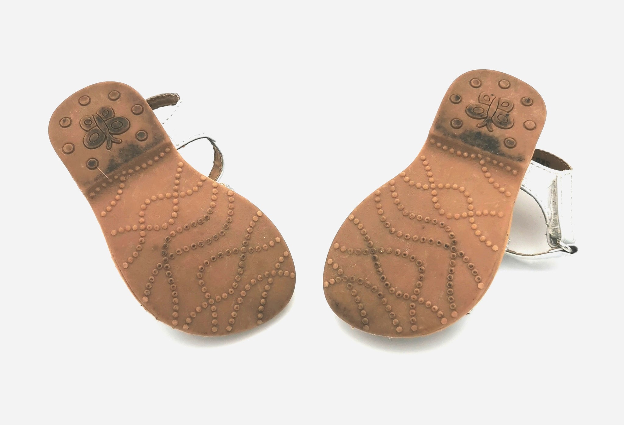 GIRL SIZE TODDLER LAURA ASHLEY, Glittery Silver Sandals VGUC B13