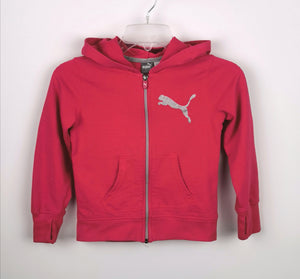 GIRL SIZE 7 YEARS PUMA ZIP HOODIE VGUC - Faith and Love Thrift