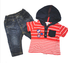 Load image into Gallery viewer, BABY BOY 3 MONTHS PETIT LEM MATCHING 2 PIECE OUTFIT EUC - Faith and Love Thrift