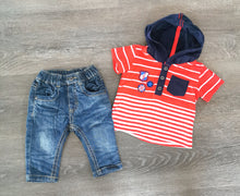 Load image into Gallery viewer, BABY BOY 3 MONTHS PETIT LEM MATCHING 2 PIECE OUTFIT EUC - Faith and Love Thrift